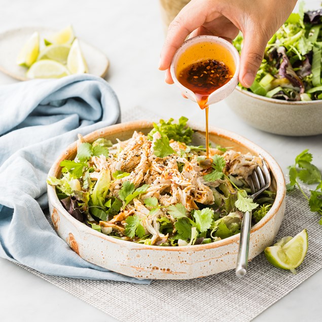 Shredded Chinese Chicken Salad with Edamame & Bok Choy