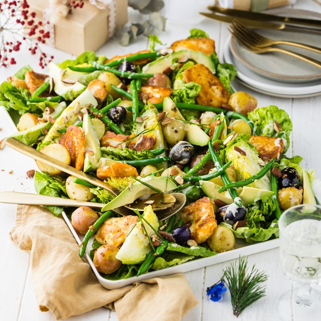 Best of the Season Haloumi & Potato Caesar with Cos Wedges & Avocado