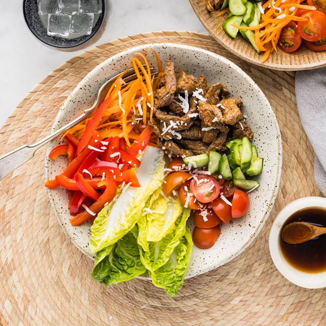 Thai Chilli Beef Salad  with Coconut Sprinkle