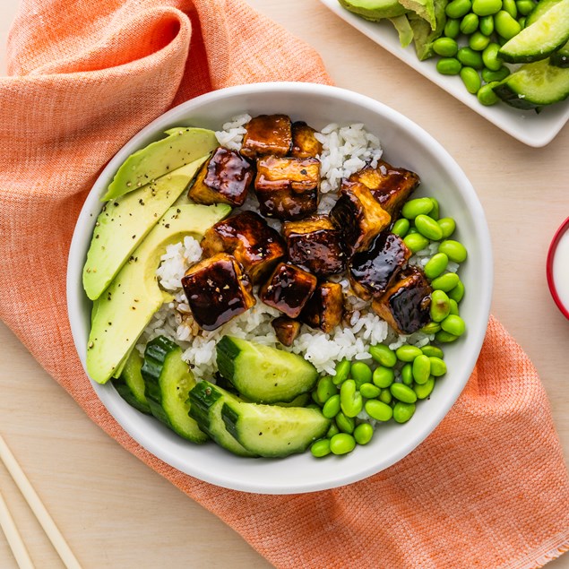 Teriyaki Tofu Donburi Bowl