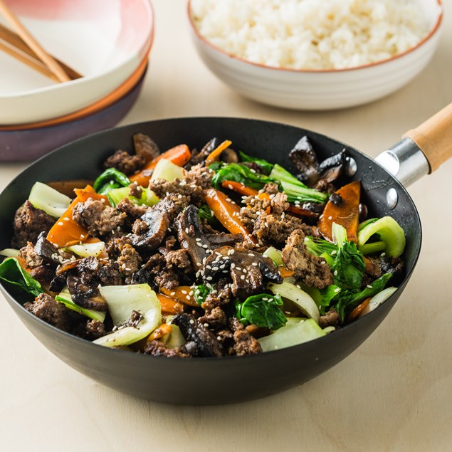Korean-Style Beef Stir-Fry with Bulgogi Sauce & Jasmine Rice