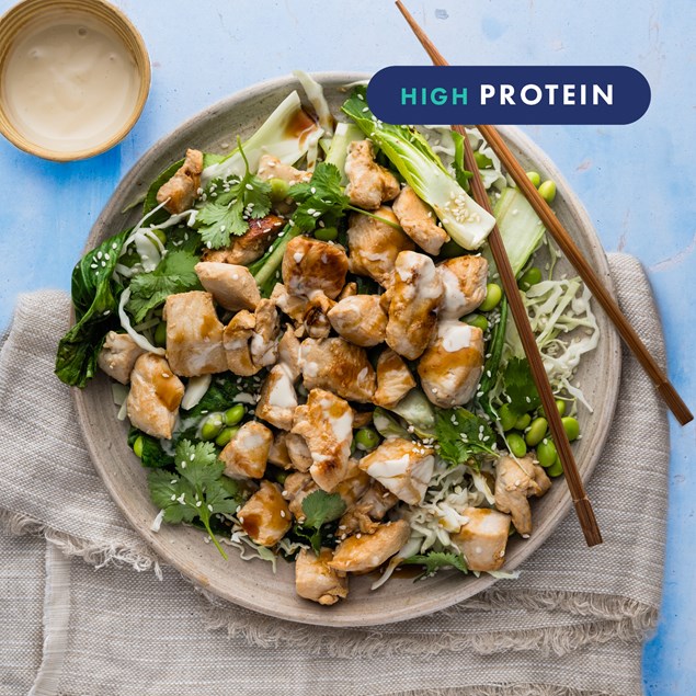 15-Minute Ponzu Chicken with Sesame Edamame