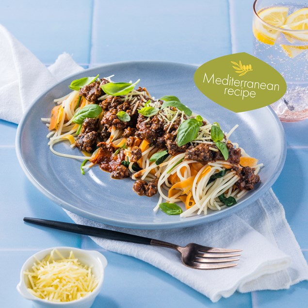 Beef Pasta Bolognese with Parmesan & Basil