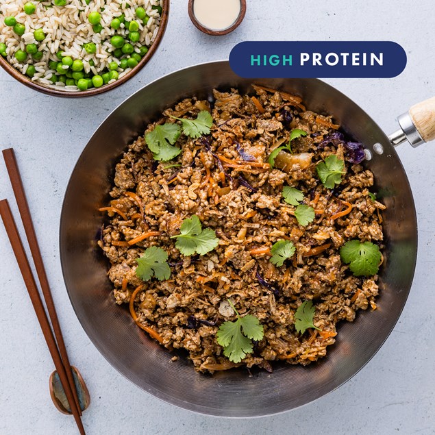 10-Minute Korean-Style Pork Stir-Fry with Rice & Crispy Shallots