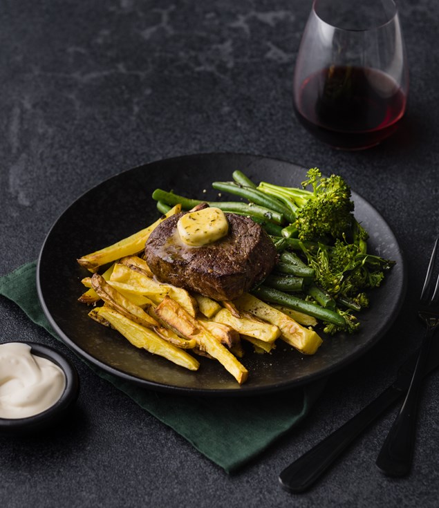 Truffle Butter Beef Eye Fillet with Handcut Chips