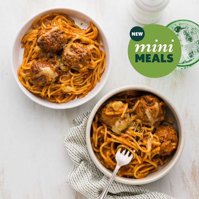 2 x Beef Spaghetti Meatballs Mini Meal