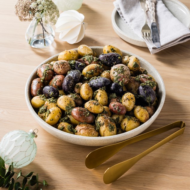 Basil Gremolata Piccolo Potatoes