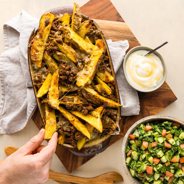 Balanced Middle Eastern-Inspired Lamb Loaded Wedges