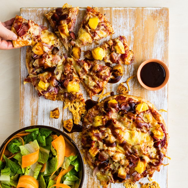 Cheesy Bacon Hawaiian Pizza