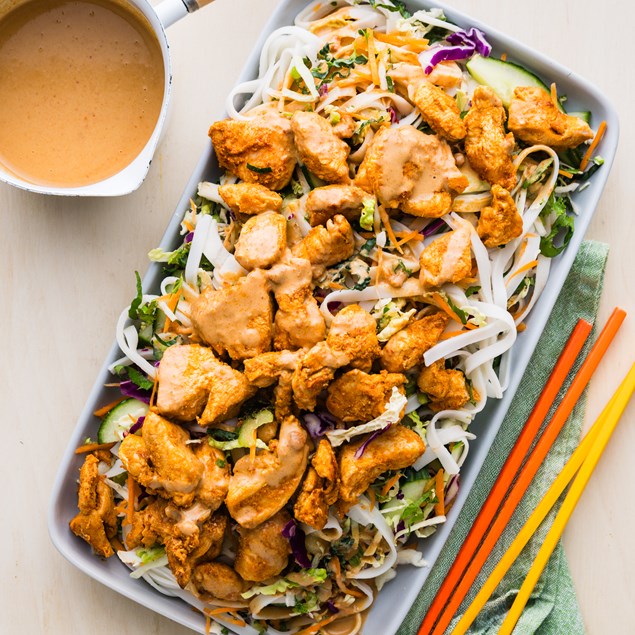 20-Minute Chicken & Rice Noodle Salad