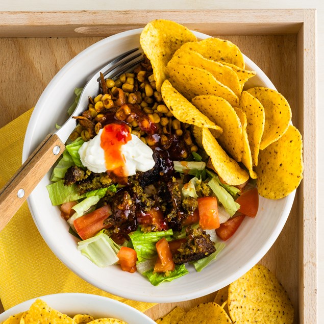 20-Minute Falafel Nacho Bowls