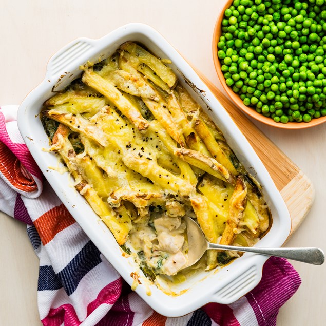 Feed The Team Cheesy Potato Topped Chicken Pie