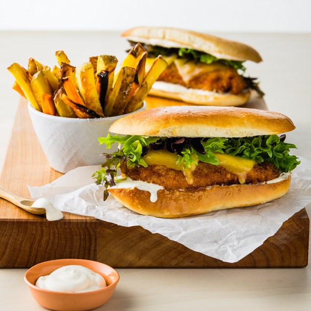 DK Chicken Cheese Burgers