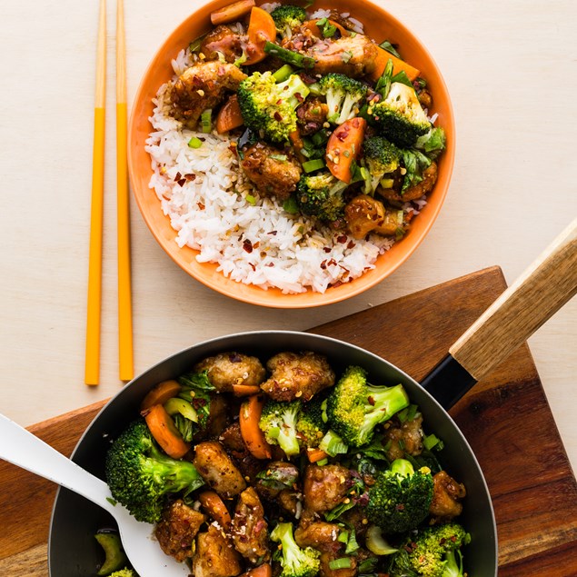 Kung Pao Glazed Chicken Stir-Fry
