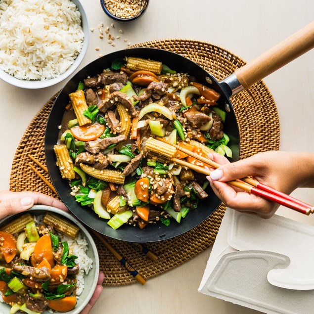 Asian-Style Beef & Peanut Stir-Fry
