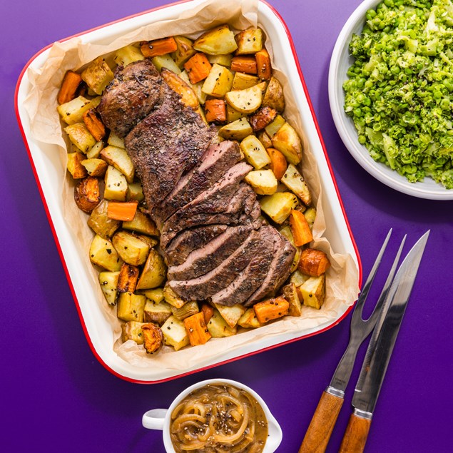 Butterflied Lamb Roast & Gravy