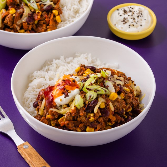 Beef Chilli Rice Bowls