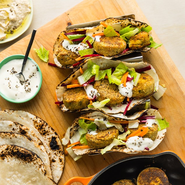 20-Minute Crispy Falafel Tacos