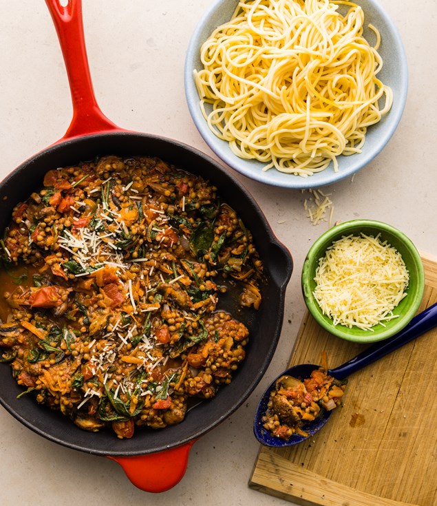 Veggie-Packed Mushroom Spag Bol