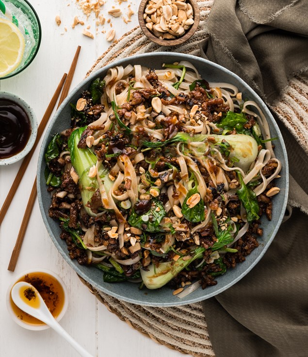 Fragrant Hoisin Pork Bowls with Chilli Oil & Peanuts