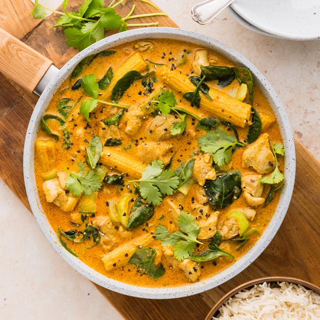15-Minute Thai Red Chicken Curry with Rice - My Food Bag