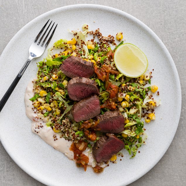 Mexican Venison with Quinoa Salad