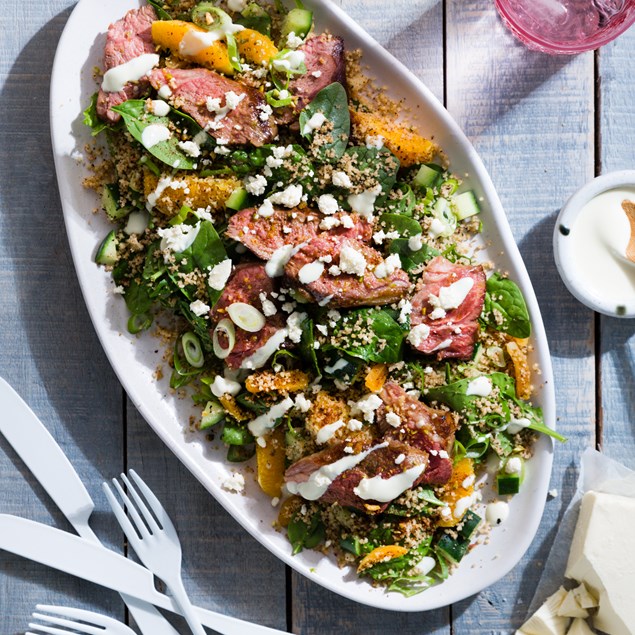 Sumac Lamb Fillet with Saffron and Orange Couscous