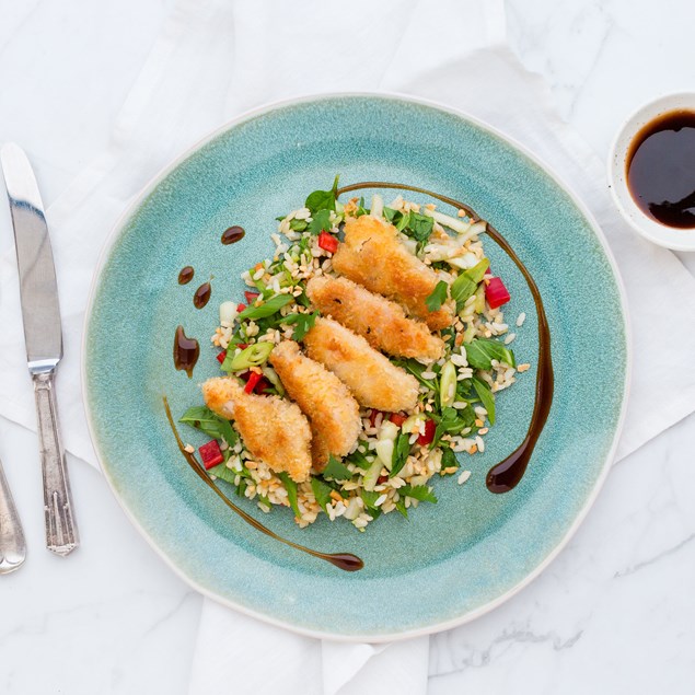 Chicken Katsu with Vegetable Brown Rice