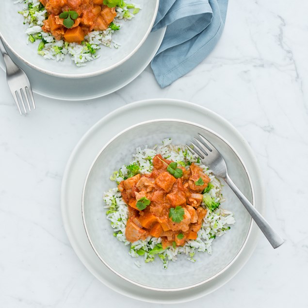 Butter Chicken and Pumpkin Curry with Basmati Rice