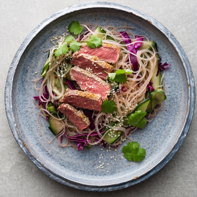 Bok Choy Slaw with Beef Sirloin and Ponzu