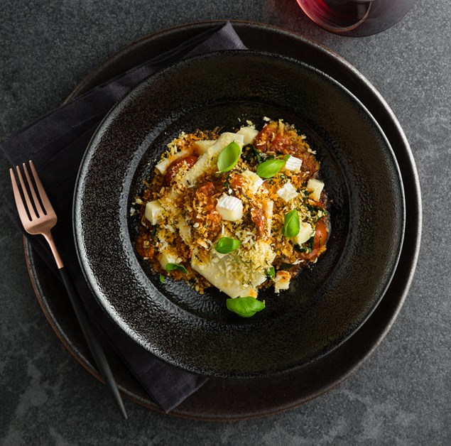 Beef Brisket Ragout with Rosemary Pangrattato