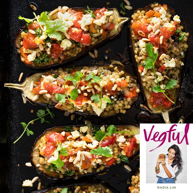 Moroccan Eggplant Boats from Nadia's NEW 'Vegful' Book