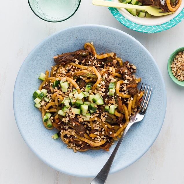 Honey Soy Beef and Noodle Stir-Fry