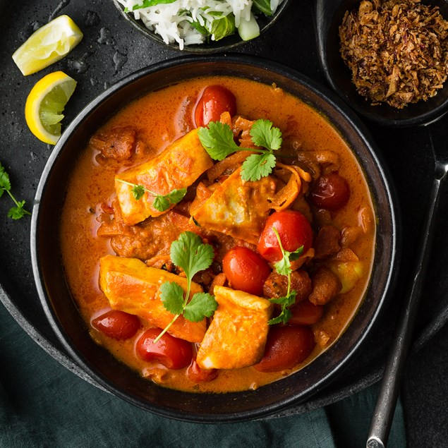 Sri Lankan Fish Curry with Tamarind, Coconut and Lime