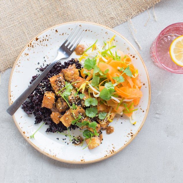 Balinese Kering Tempeh with Forbidden Rice