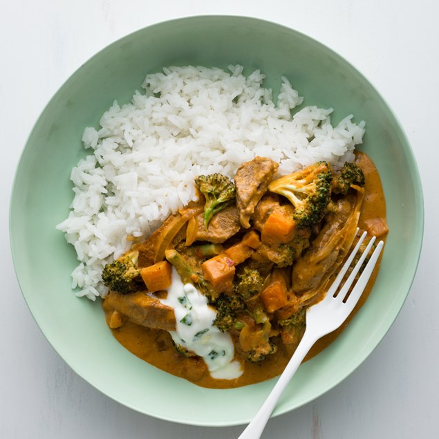 Lamb Korma with Mint Yoghurt