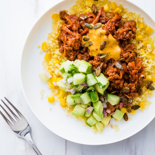 Mexican Lamb with Avocado Salsa and Chimichurri Mayonnaise