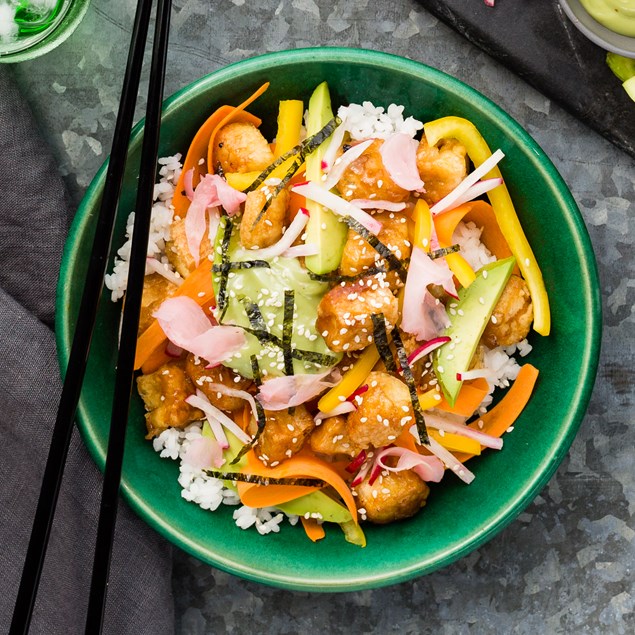Teriyaki Tofu Sushi Bowl