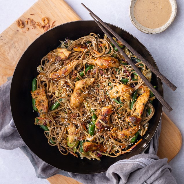 Chicken with Sesame Soba Noodle Salad