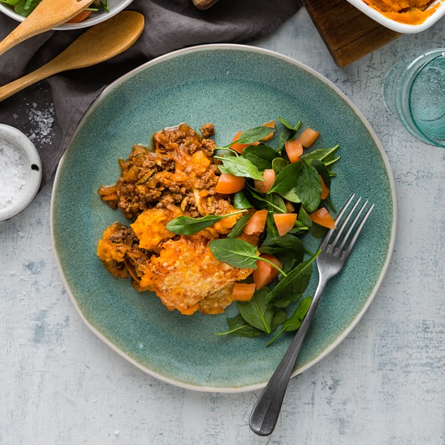 Kumara & Beef Cottage Pie with Salad