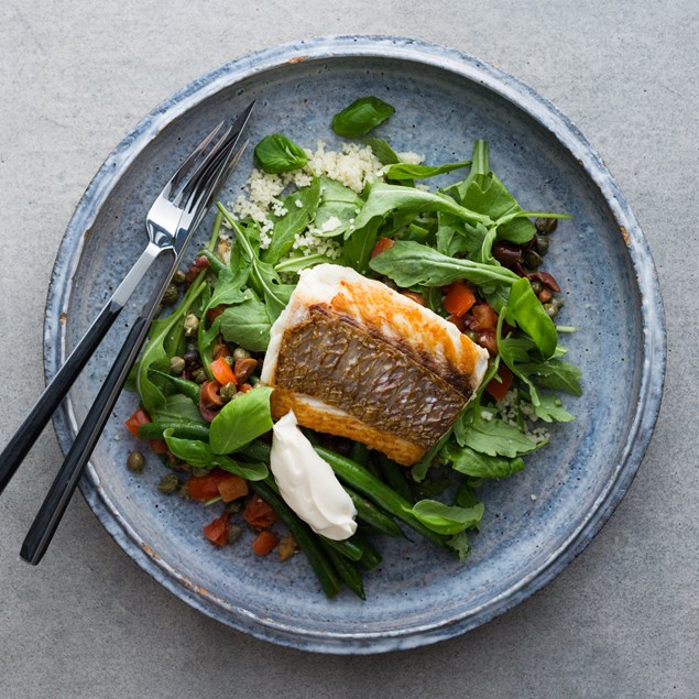 Crispy Skin Fish with Sauce Niçoise