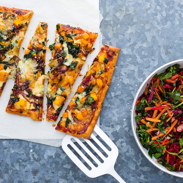 Roast Pumpkin, Caramelised Onion and Blue Cheese Pizza
