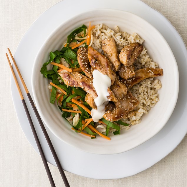 Teriyaki Chicken Bowl with Sesame Salad