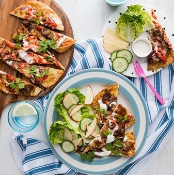 BBQ Beef Brisket Pizza with Ranch Swirl