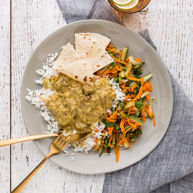 Beef Rendang Curry with Flatbread