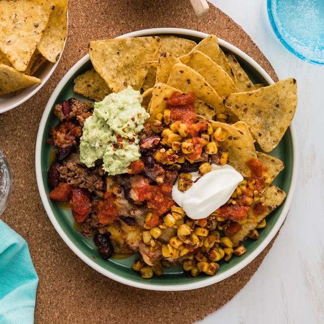 Mexican Beef & Bean Street Corn Nachos
