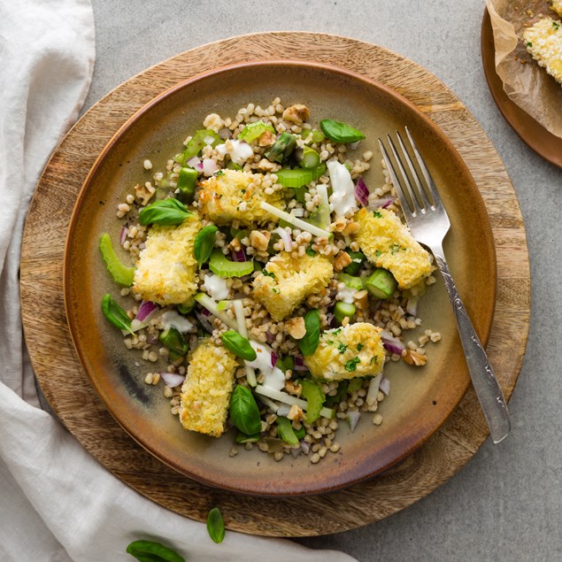 Apple and Wheatberry Waldorf with Kahikatea Croutons