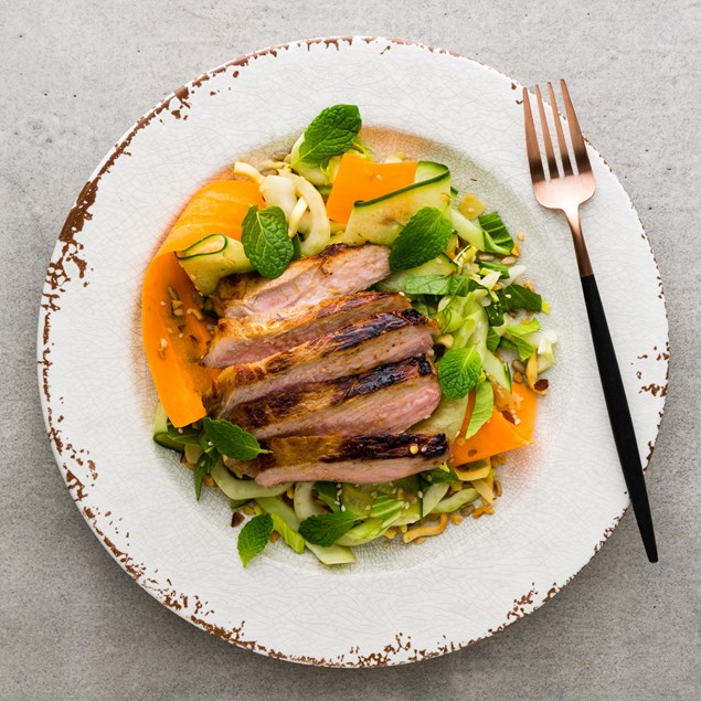 Char Siu Pork with Crispy Noodle Salad 