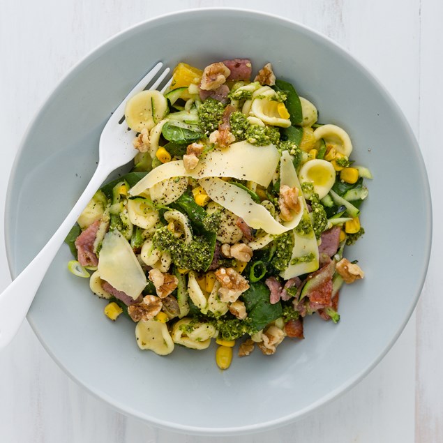 Bacon, Sweetcorn & Courgette Orecchiette