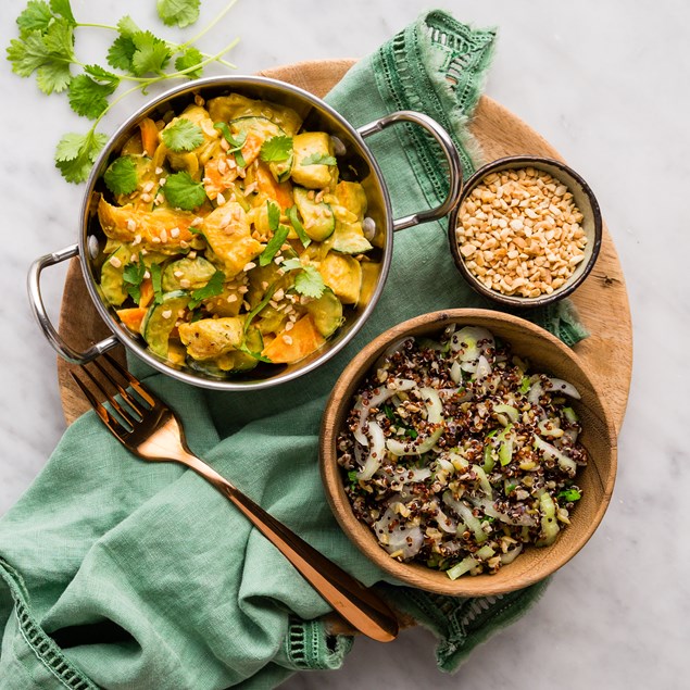 Thai Makrut Chicken with Super Grains